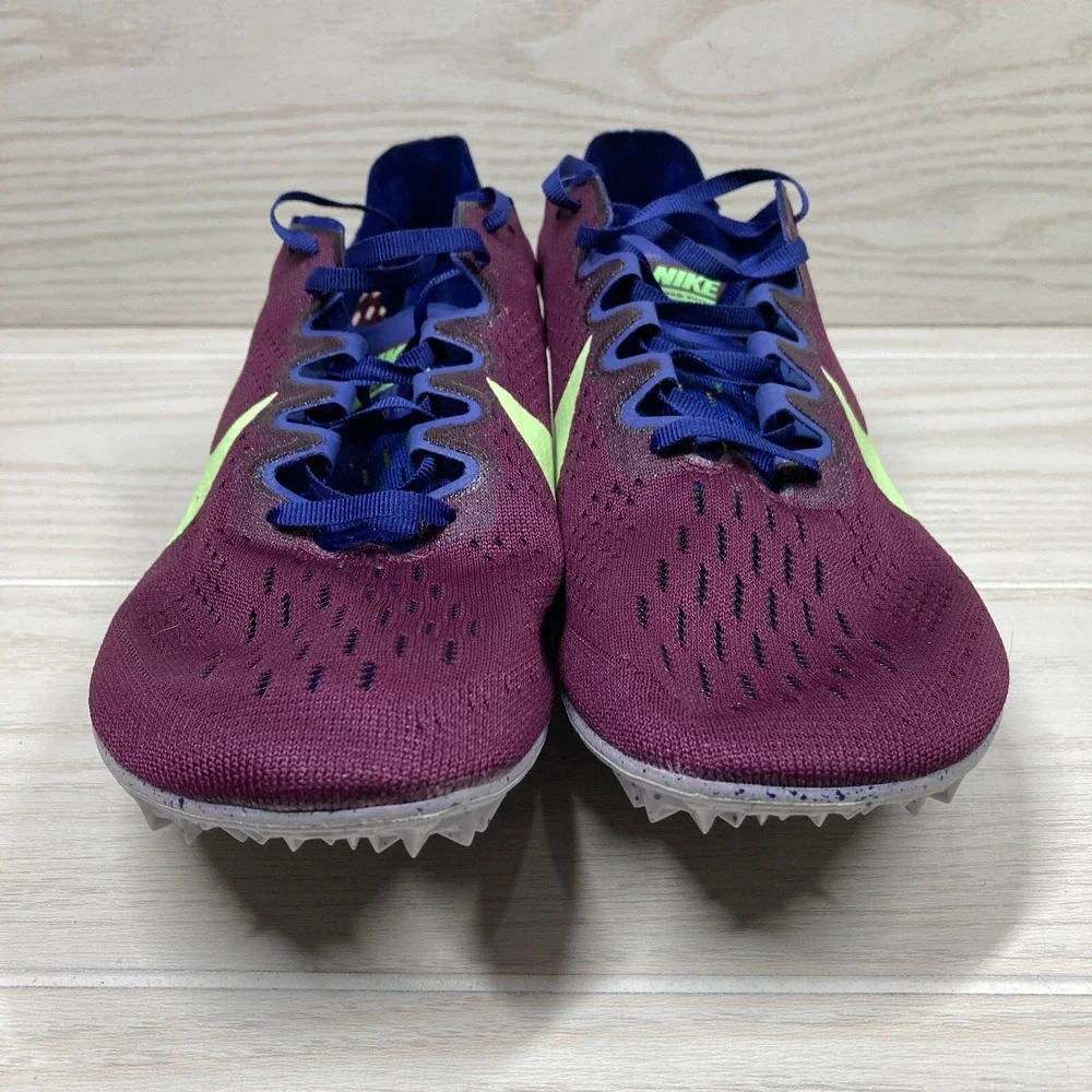 Nike Zoom Victory 3 Track‎ Spikes Bordeaux Volt Men's Size 13 835997-600